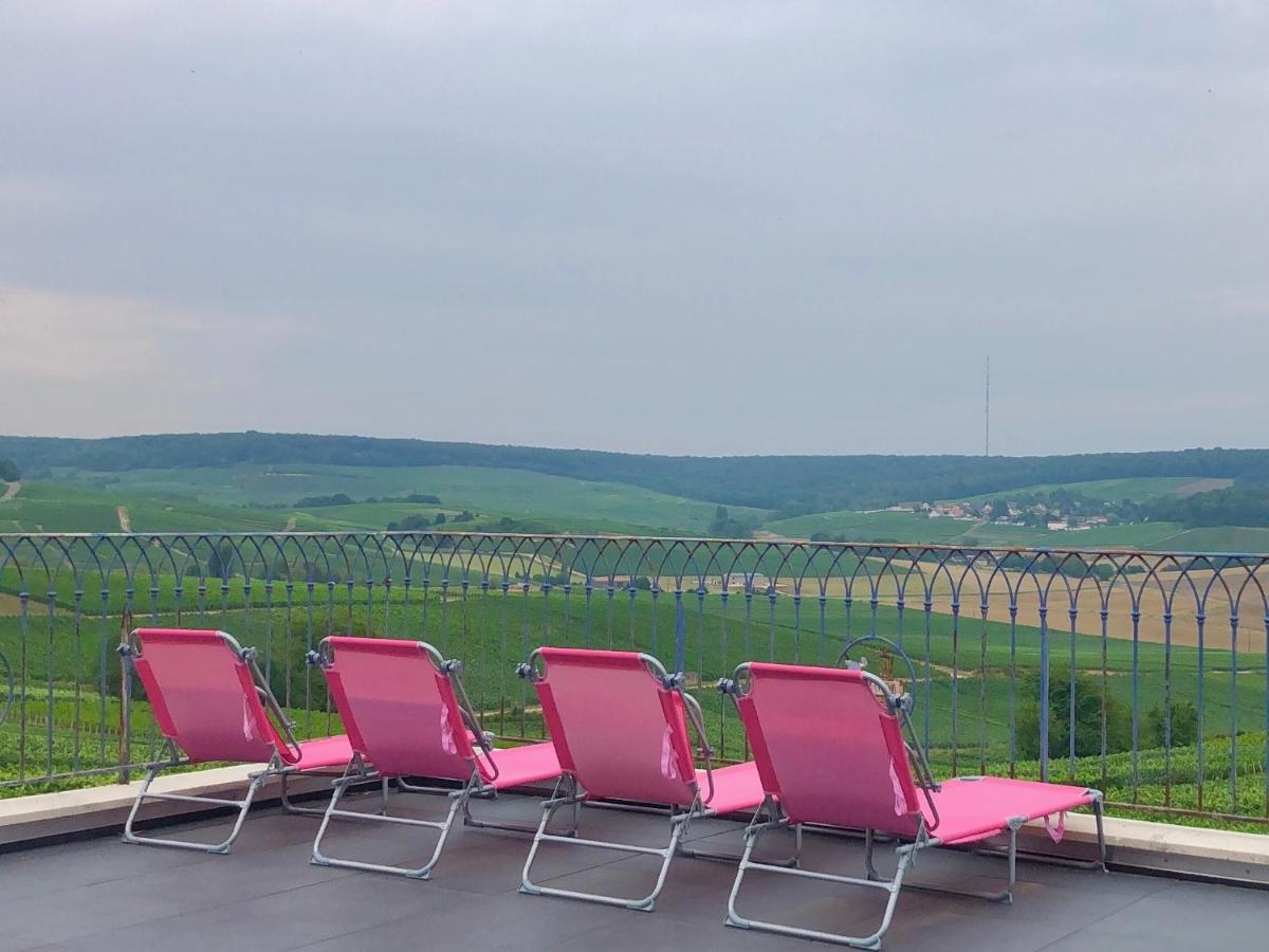 Floressens En Champagne Terrasse Privative Sur Le Vignoble Villa Fleury-la-Riviere Dış mekan fotoğraf